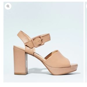 Chelsea Crew Rose Nude Platform Heels